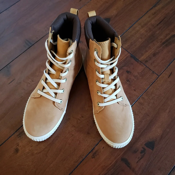 Timberland TB 0A2C3S/A61118 Women's SKYLA BAY 6" WHEAT NUBUCK LEATHER ANKLE BOOT - Picture 13 of 15